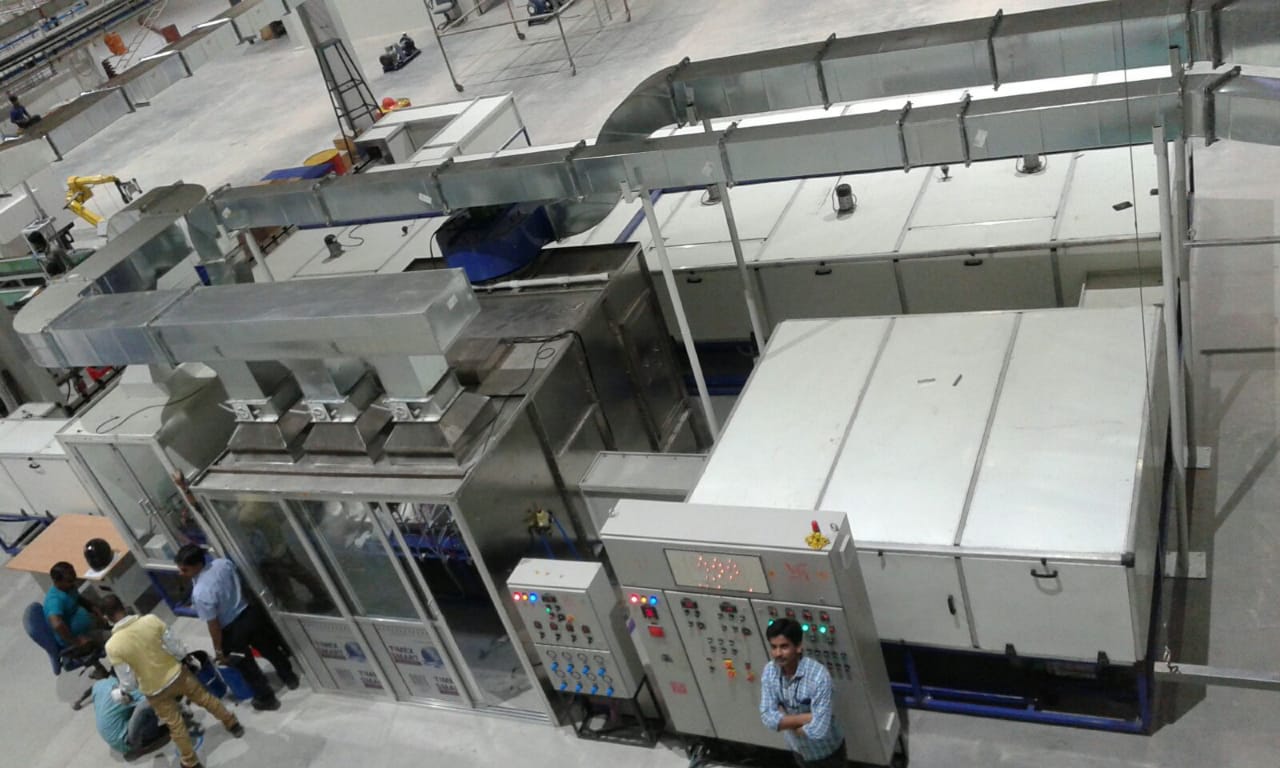 3D UV Coating Plant with Conveyor